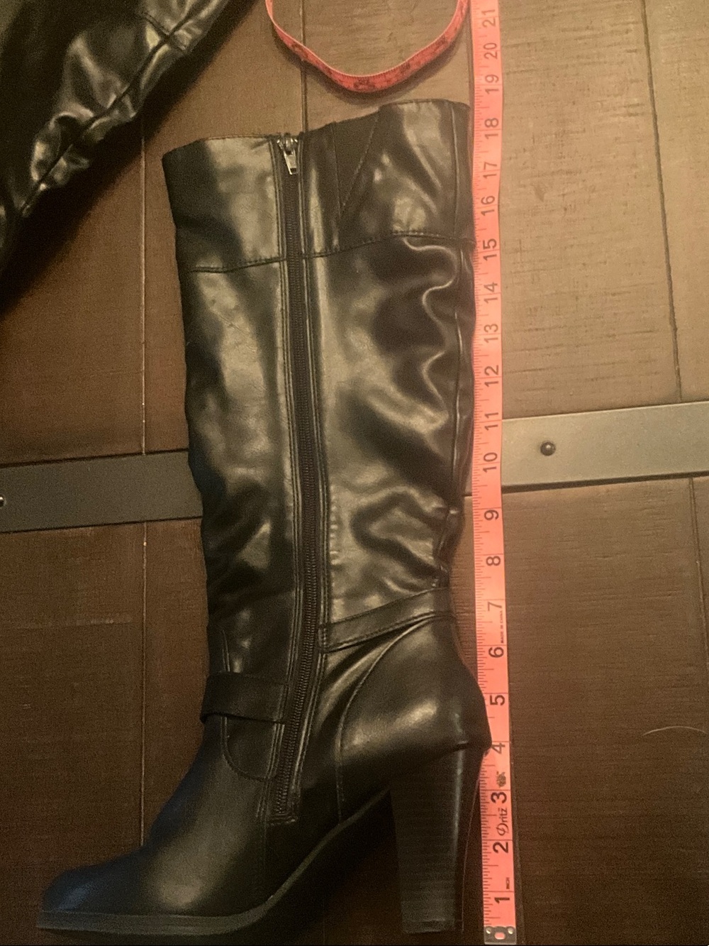 Style & Co. Black Mid-Calf Buckle Heeled Boots - Picture 9 of 12